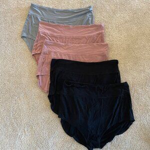 Bodily Women's All-In Postpartum C-Section Panty Underwear size XL Set of 5